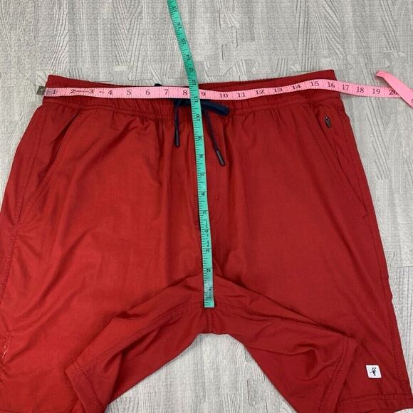 Toes on the Nose Shorts Mens M Medium Cardinal Red Beach Volley Inner Lined - Picture 4 of 11
